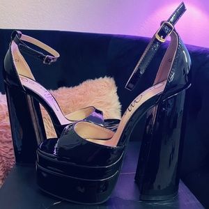 Platform block heels